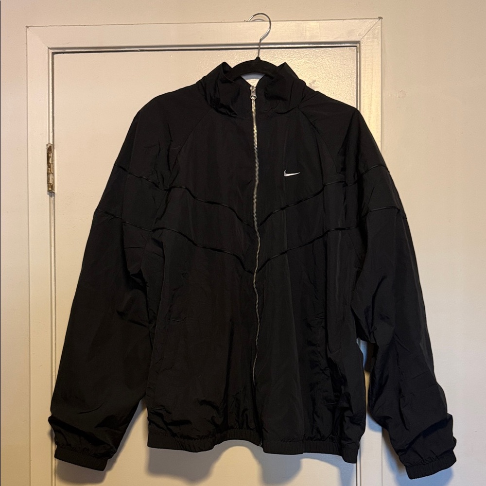 Nike Black Full-Zip Windbreaker Jacket